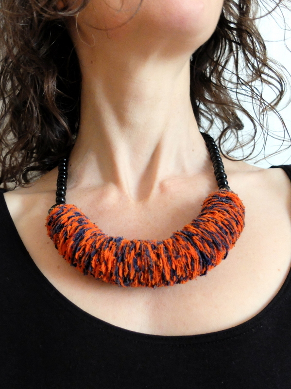 Atelier collier tissu Atelier tricot crochet Association Lyon